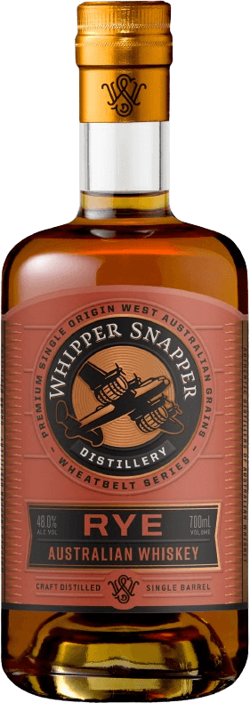 Whipper Snapper Distillery Rye Australian Whiskey bottle